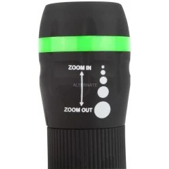 Taschenlampen HyCell Zoom-Flashlight 1W-LED, Taschenlampe (schwarz/grün) -Lampen & Leuchten Verkaufsgeschäft HyCell Zoom Flashlight 1W LED Taschenlampe@@etjez4 3