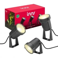 Leuchten INNR Outdoor Smart Spot Colour 3er-Pack, LED-Leuchte