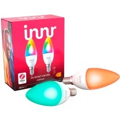 Leuchtmittel INNR Smart Candle Colour E14, LED-Lampe (2 Stück, Ersetzt 40 Watt)