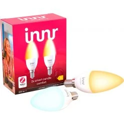 Leuchtmittel INNR Smart Candle Comfort, LED-Lampe (2 Stück, Ersetzt 45 Watt)