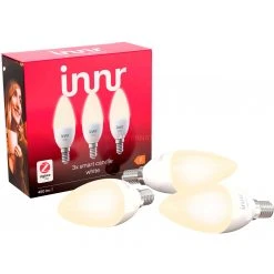 Leuchtmittel INNR Smart Candle White E14, LED-Lampe (3 Stück, Ersetzt 40 Watt)