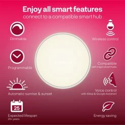 Leuchten INNR Smart Round Ceiling Lamp, LED-Leuchte (weiß) 11 Leuchten INNR Smart Round Ceiling Lamp, LED-Leuchte (weiß) -Lampen & Leuchten Verkaufsgeschäft INNR Smart Round Ceiling Lamp LED Leuchte@@1848134 5