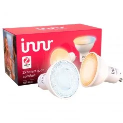 Leuchtmittel INNR Smart Spot Comfort GU10, LED-Lampe (2er-Pack, Ersetzt 68 Watt)