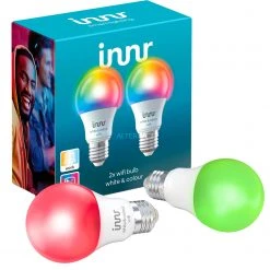 Leuchtmittel INNR WiFi Bulb White & Colour E27, LED-Lampe (2er-Pack, Ersetzt 60 Watt)