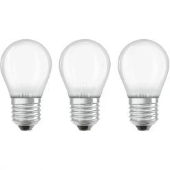 LED-Lampen LEDVANCE OSRAM LED BASE CLASSIC P 40 4 W/2700K E27, LED-Lampe (3er-Pack, Ersetzt 40 Watt)