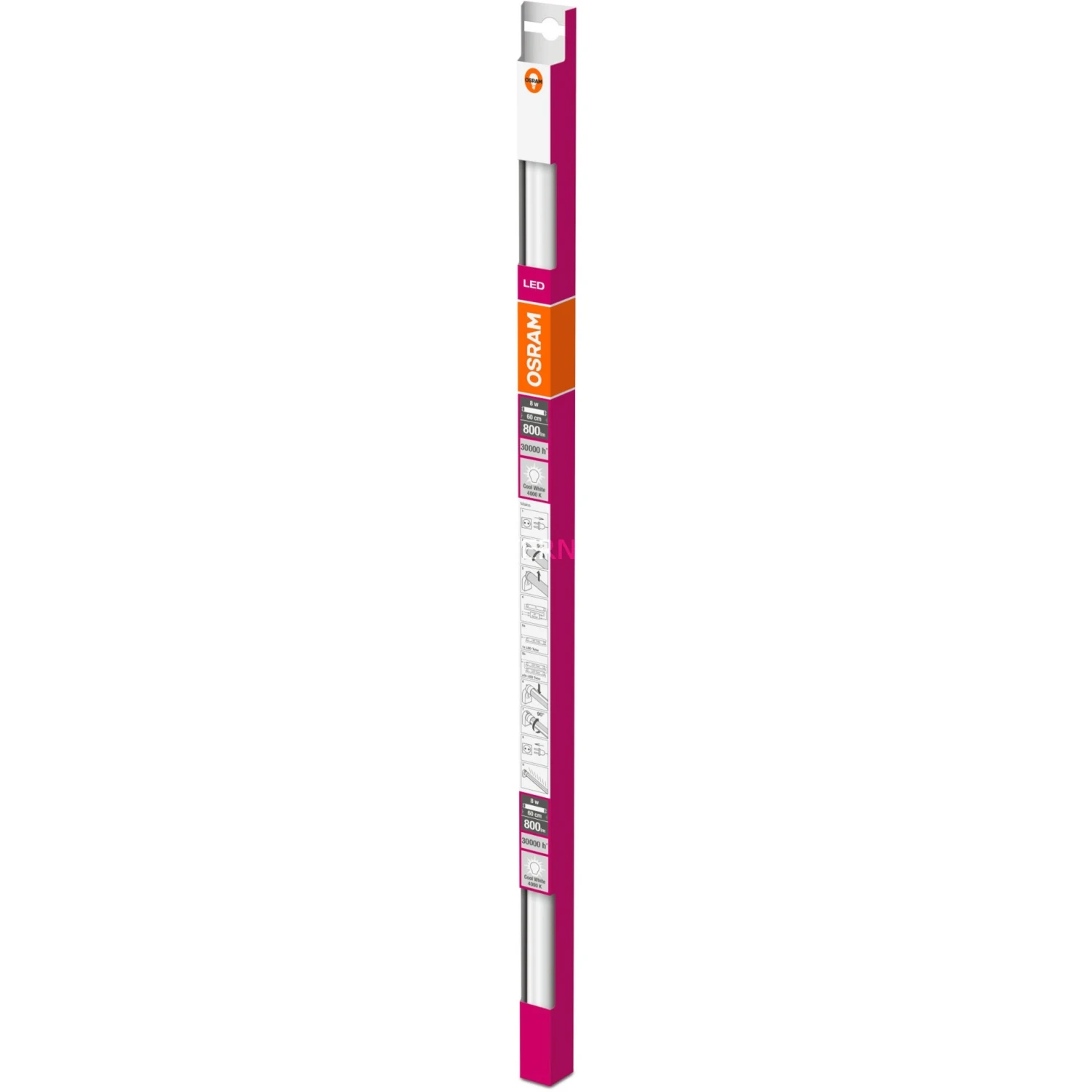 LED-Lampen LEDVANCE OSRAM SubstiTube STAR UN ST8S-UN 8 W/4000K 600 Mm, LED-Lampe (Betrieb An EVG Oder KVG/VVG, Glas, Ersetzt 18 Watt) – Bild 4