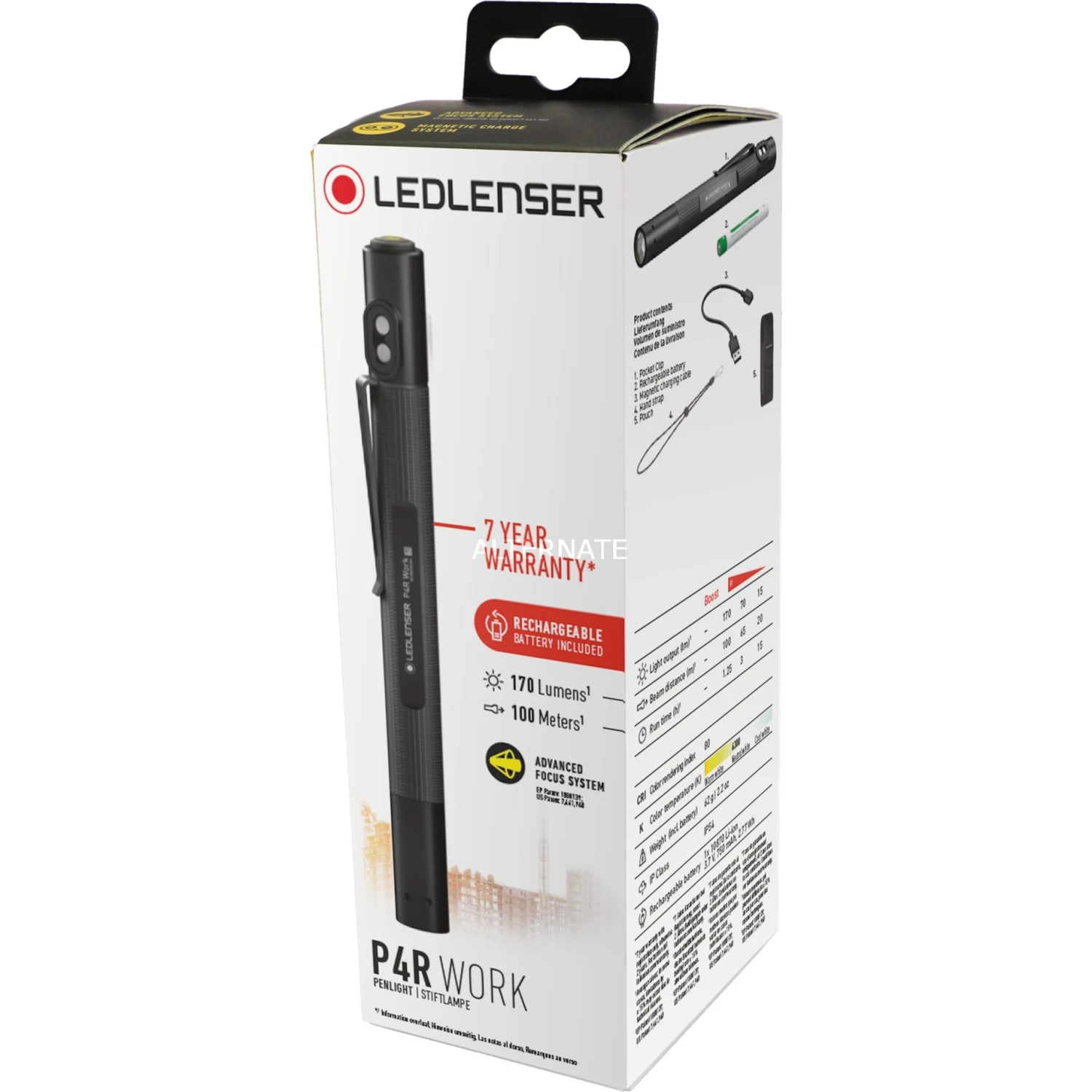 Taschenlampen Ledlenser P4R Work, Taschenlampe (schwarz) 3 Taschenlampen Ledlenser P4R Work, Taschenlampe (schwarz) – Bild 3