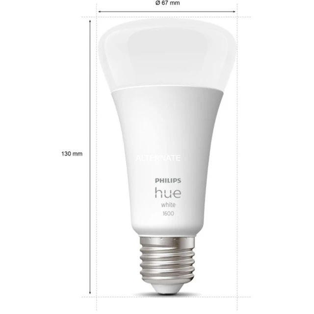 Leuchtmittel Philips Hue White A67 E27, LED-Lampe (ersetzt 100 Watt) 3 Leuchtmittel Philips Hue White A67 E27, LED-Lampe (ersetzt 100 Watt) – Bild 3