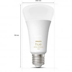 Leuchtmittel Philips Hue White Ambiance A67 E27, LED-Lampe (ersetzt 75 Watt) 6 Leuchtmittel Philips Hue White Ambiance A67 E27, LED-Lampe (ersetzt 75 Watt) -Lampen & Leuchten Verkaufsgeschäft Philips Hue White Ambiance A67 E27 LED Lampe@@1791990 2