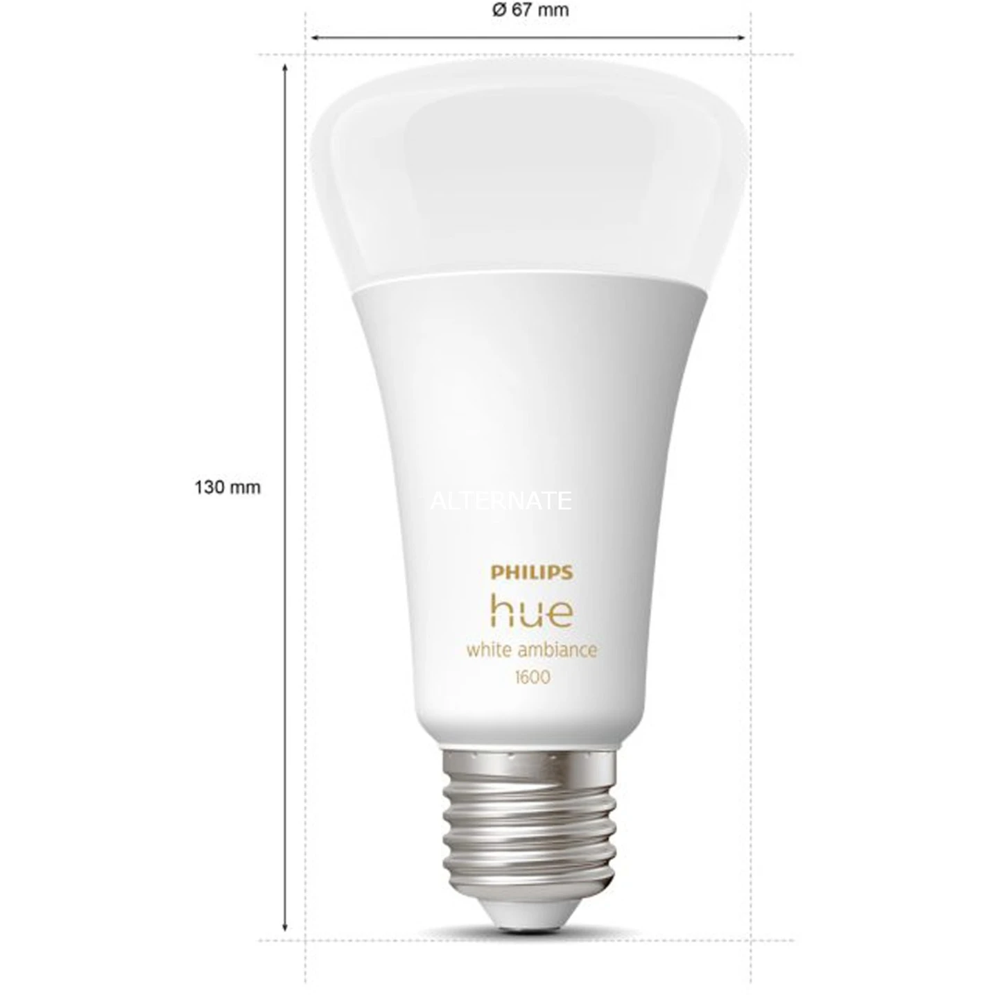 Leuchtmittel Philips Hue White Ambiance A67 E27, LED-Lampe (ersetzt 75 Watt) 3 Leuchtmittel Philips Hue White Ambiance A67 E27, LED-Lampe (ersetzt 75 Watt) – Bild 3