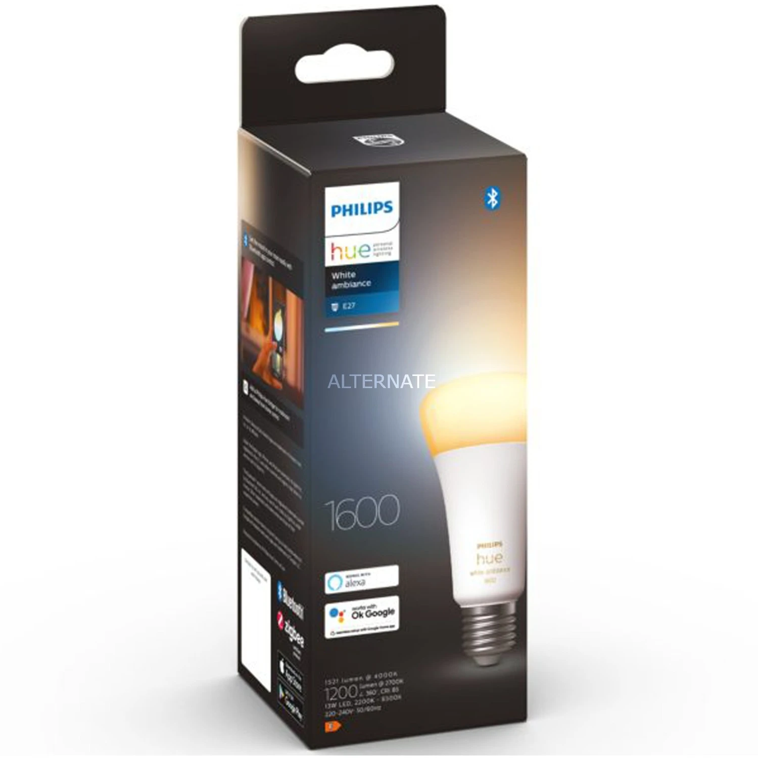 Leuchtmittel Philips Hue White Ambiance A67 E27, LED-Lampe (ersetzt 75 Watt) 4 Leuchtmittel Philips Hue White Ambiance A67 E27, LED-Lampe (ersetzt 75 Watt) – Bild 4