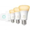 Leuchtmittel Philips Hue White Ambiance Starter-Kit E27, LED-Lampe (drei Lampen, Eine Hue-Bridge, Ein Dimmschalter, Ersetzt 60 Watt)