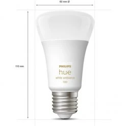 Leuchtmittel Philips Hue White Ambiance Starter-Kit E27, LED-Lampe (drei Lampen, Eine Hue-Bridge, Ein Dimmschalter, Ersetzt 60 Watt) -Lampen & Leuchten Verkaufsgeschäft Philips Hue White Ambiance Starter Kit E27 LED Lampe@@1791965 2