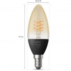 Leuchtmittel Philips Hue White E14, LED-Lampe (Doppelpack, Ersetzt 28 Watt, Filament) -Lampen & Leuchten Verkaufsgeschäft Philips Hue White E14 LED Lampe@@1791998 2