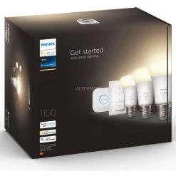 Leuchtmittel Philips Hue White Starter-Kit E27, LED-Lampe (drei Lampen, Eine Hue-Bridge, Ein Dimmschalter, Ersetzt 75 Watt) 9 Leuchtmittel Philips Hue White Starter-Kit E27, LED-Lampe (drei Lampen, Eine Hue-Bridge, Ein Dimmschalter, Ersetzt 75 Watt) -Lampen & Leuchten Verkaufsgeschäft Philips Hue White Starter Kit E27 LED Lampe@@1791952 3
