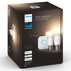 Leuchtmittel Philips Hue White Starter-Kit E27, LED-Lampe (zwei Lampen, Eine Hue-Bridge, Ersetzt 75 Watt) -Lampen & Leuchten Verkaufsgeschäft Philips Hue White Starter Kit E27 LED Lampe@@1791984 3