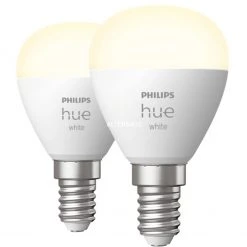 Leuchtmittel Philips Hue White Tropfenform P45 E14, LED-Lampe (Doppelpack, Ersetzt 40 Watt)