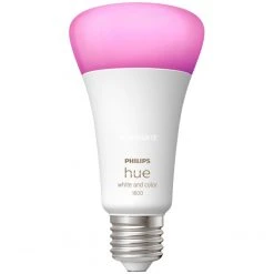 Leuchtmittel Philips Hue White & Color Ambiance A67 E27, LED-Lampe (ersetzt 75 Watt)