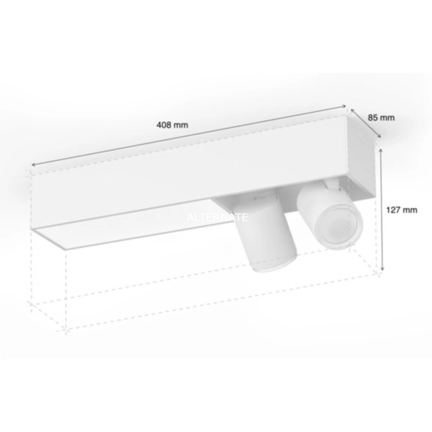 Leuchten Philips Hue White & Color Ambiance Centris 2er-Deckenspot, LED-Leuchte (weiß) – Bild 3