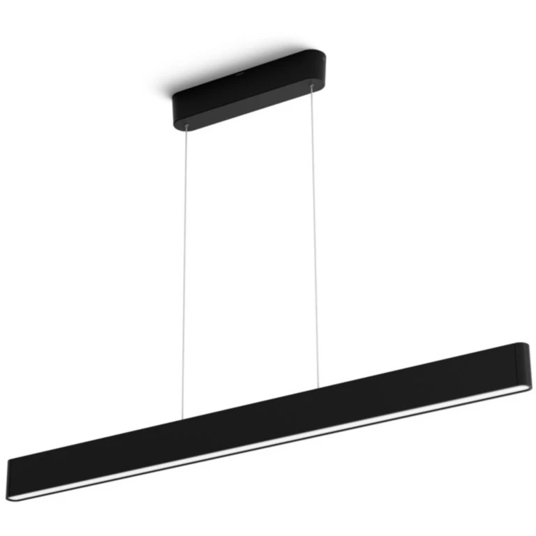 Leuchten Philips Hue White & Color Ambiance Ensis Pendelleuchte, LED-Leuchte (schwarz) 2 Leuchten Philips Hue White & Color Ambiance Ensis Pendelleuchte, LED-Leuchte (schwarz) – Bild 2