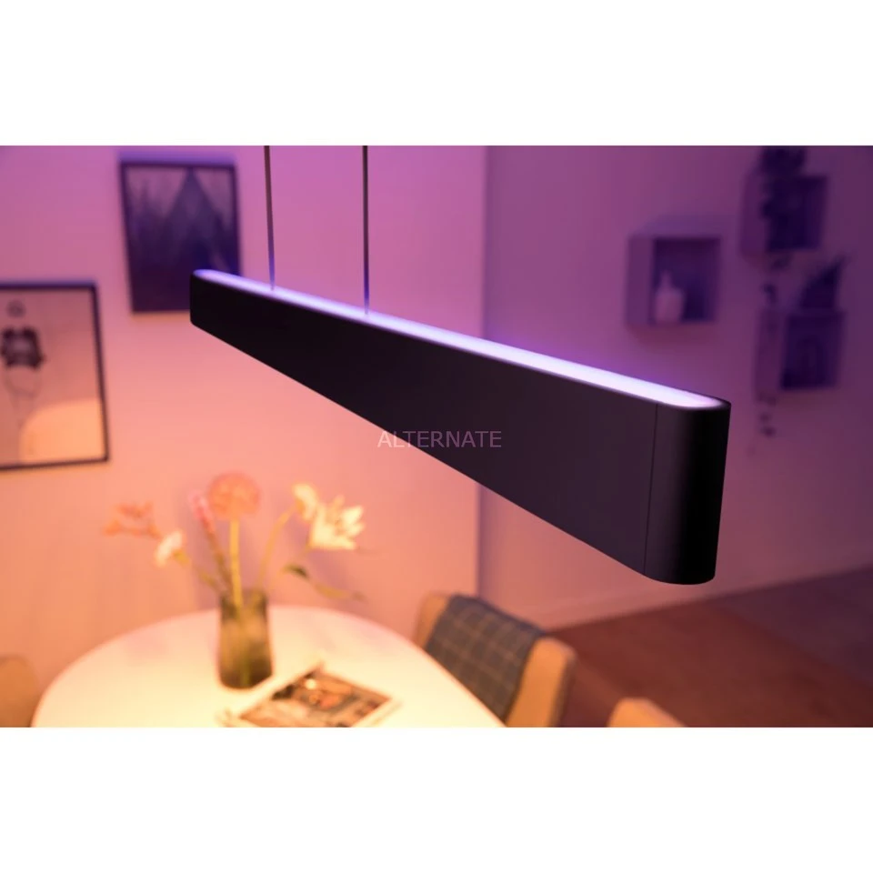 Leuchten Philips Hue White & Color Ambiance Ensis Pendelleuchte, LED-Leuchte (schwarz) 4 Leuchten Philips Hue White & Color Ambiance Ensis Pendelleuchte, LED-Leuchte (schwarz) – Bild 4