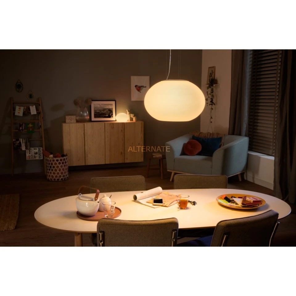 Leuchten Philips Hue White & Color Ambiance Flourish Pendelleuchte, LED-Leuchte (weiß) – Bild 6