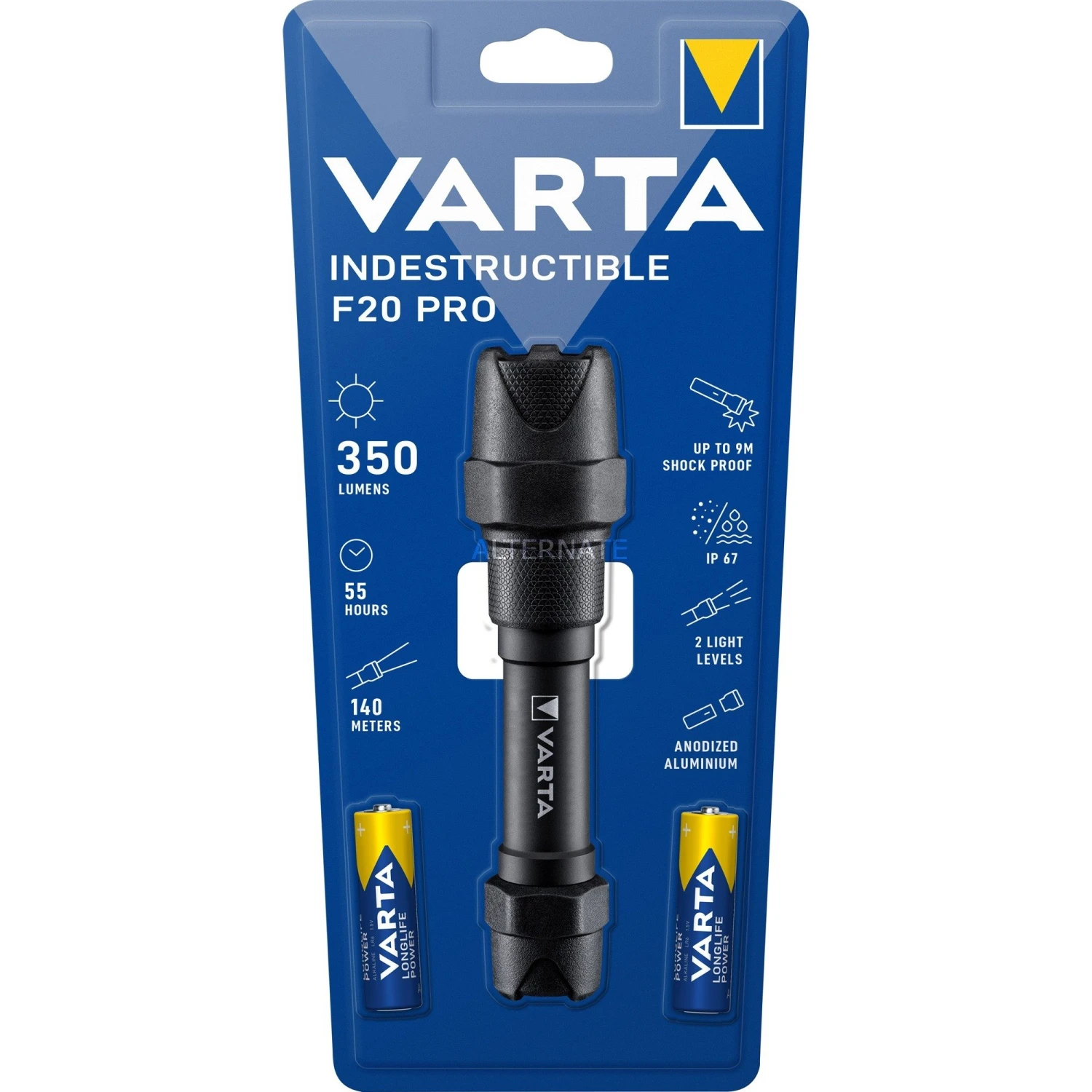 Taschenlampen Varta Indestructible F20 Pro, Taschenlampe (schwarz) 1 Taschenlampen Varta Indestructible F20 Pro, Taschenlampe (schwarz)