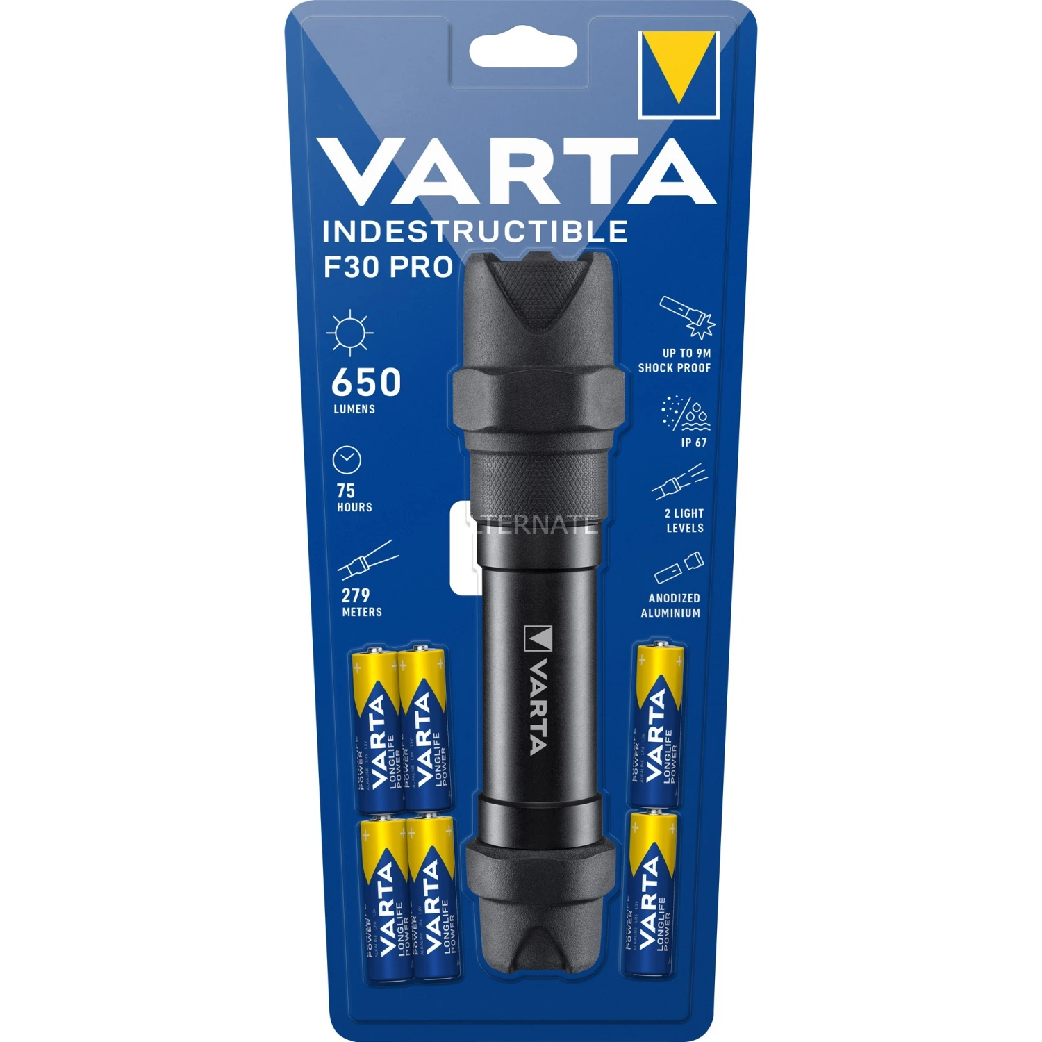 Taschenlampen Varta Indestructible F30 Pro, Taschenlampe (schwarz) 1 Taschenlampen Varta Indestructible F30 Pro, Taschenlampe (schwarz)