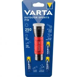 Taschenlampen Varta Outdoor Sports F10, Taschenlampe (rot/schwarz)