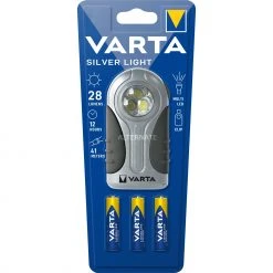 Taschenlampen Varta Silver Light, Taschenlampe (silber/schwarz)
